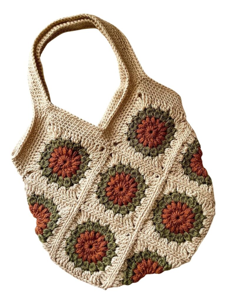 Womens Modern Crochet Relaxed Fit Handmade Bag,Relaxed Fit Handbag Shoulder Bag, Reusable Crochet Bag,For Women And Girls Handcrafted Handbag